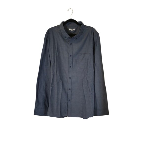 Fashion Nova Mens NWT Button Down Shirt Size 3XL Blue Preppy Event Career - Picture 1 of 9